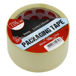 Timco Packaging Tape 48mm x 50m 3 Pack